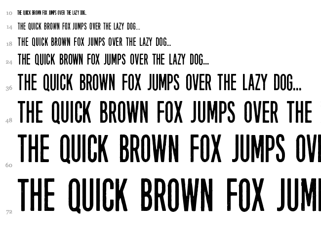 Eight Days A Week font waterfall